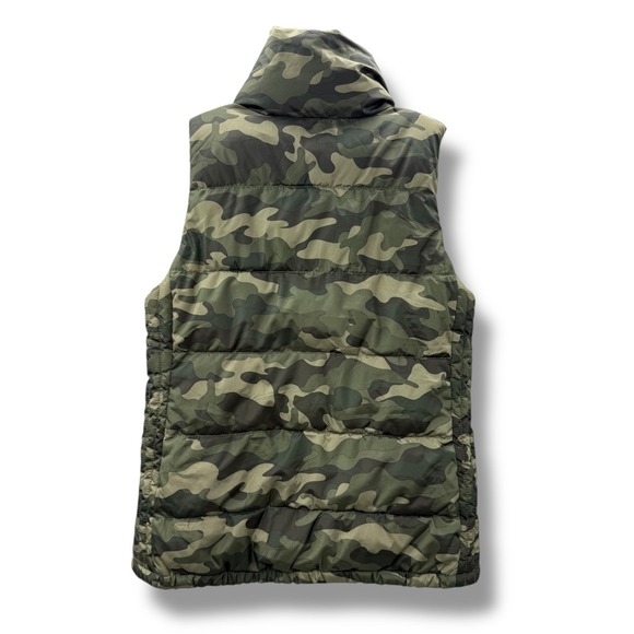 Old Navy Camo Puffer Vest Women's XS Green Sleeveless Outdoor Layered Fall - Picture 2 of 7